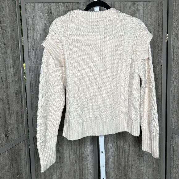 Behida Dolic Millinery Sweater Women Small Italian Wool Oversized Cable Knit - Picture 8 of 9